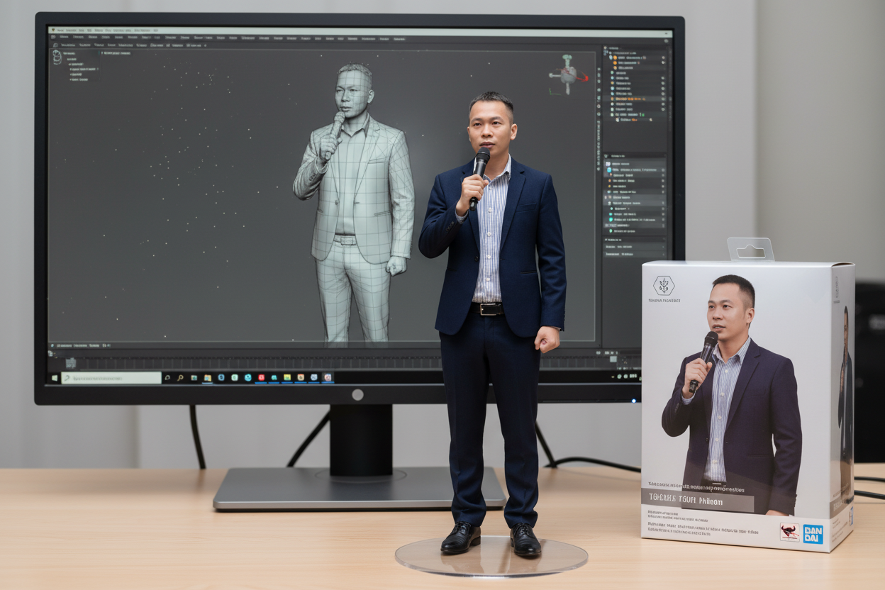 Hướng dẫn tạo ảnh mô hình 3D trên bàn làm việc