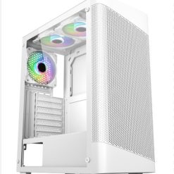 Case Gaming Magic GM-02 White ( sẵn 3 fan led )