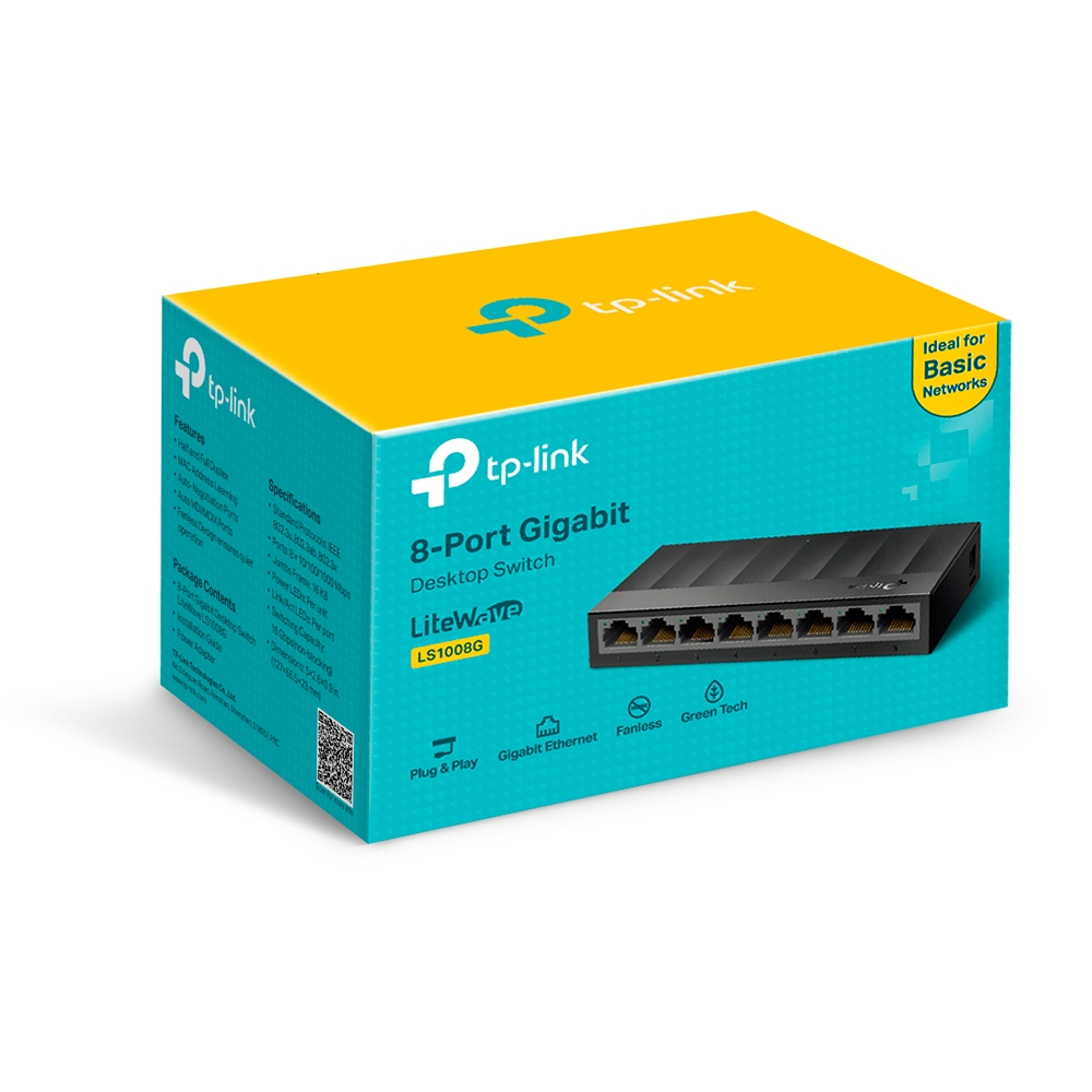 Switch TP Link TL LS1008G 8 Port-Gigabit