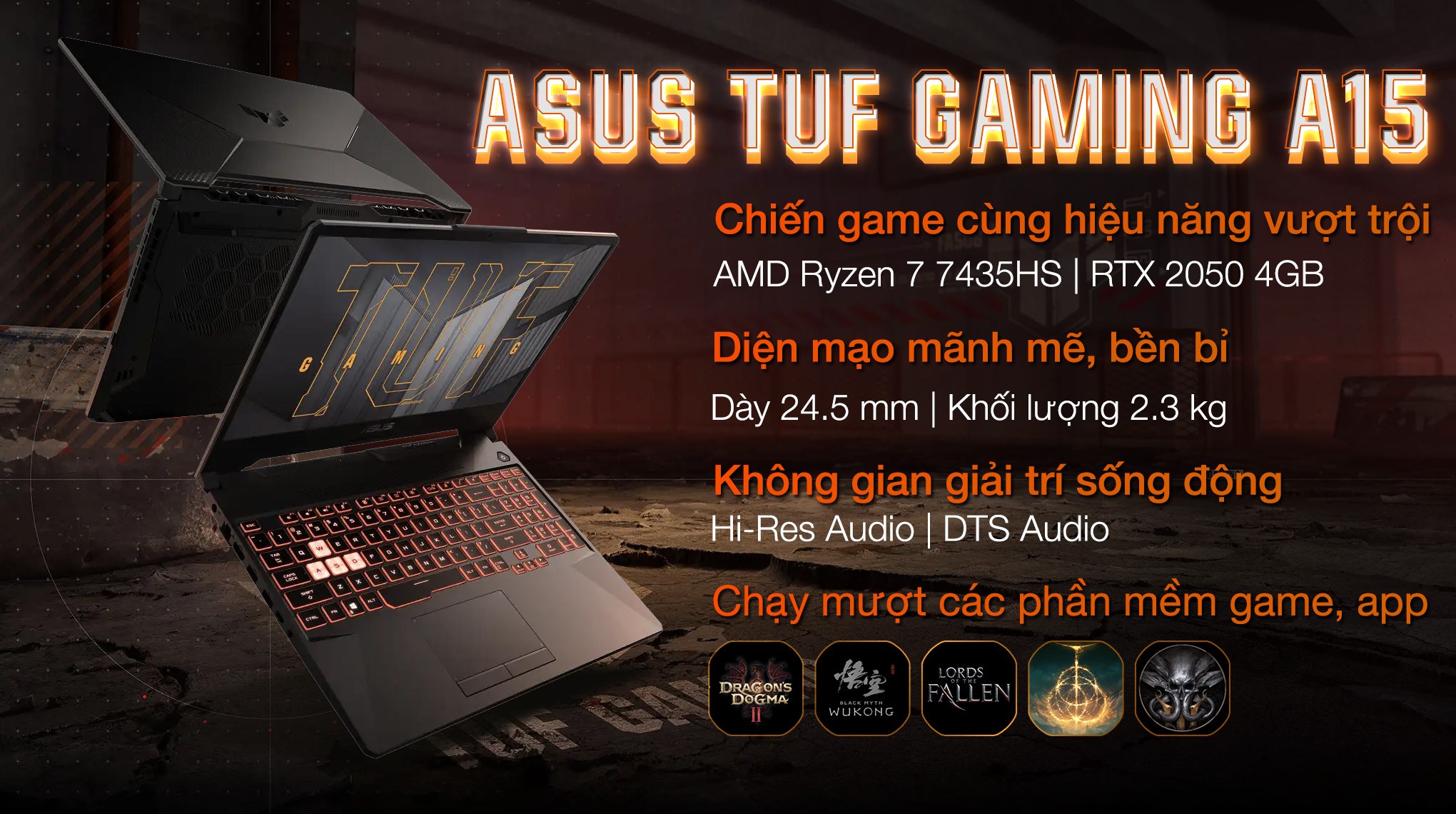 Laptop Asus TUF Gaming A15 FA506NFR - HN113W