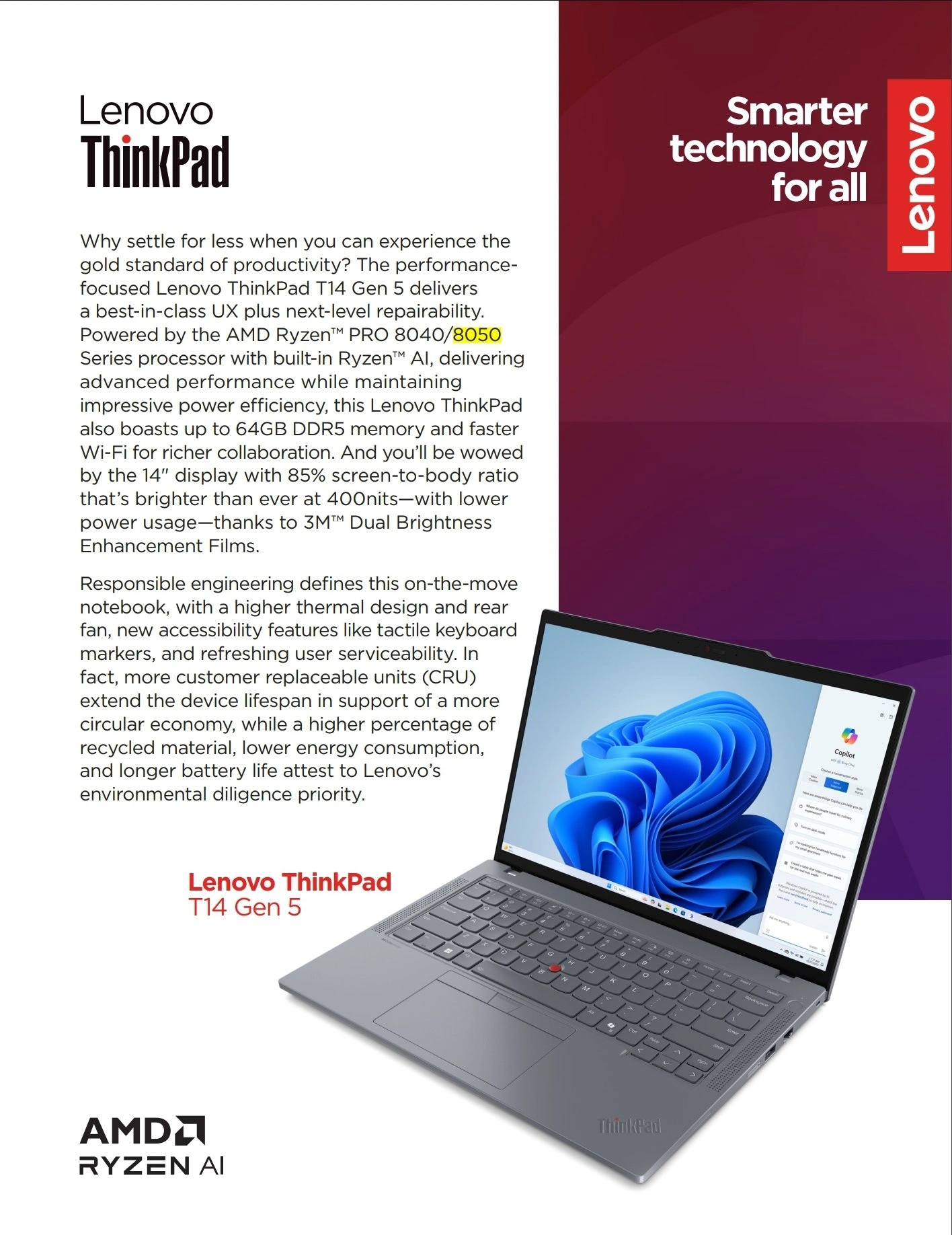Rò rỉ về Lenovo ThinkPad T14 Gen 5 Lenovo ThinkPad T14 Gen5 AMD Ryzen Strix Point APUs 2024