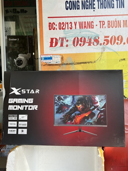 MÀN HÌNH XSTAR 2711 27 inch CONG 165HZ ĐEN FULL VIỀN chính hãng