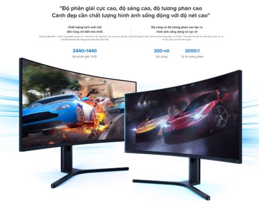 Màn hình cong Ultrawide Xiaomi Curved Gaming 34 inch 2k+/ 144hz Cũ - Ảnh 4