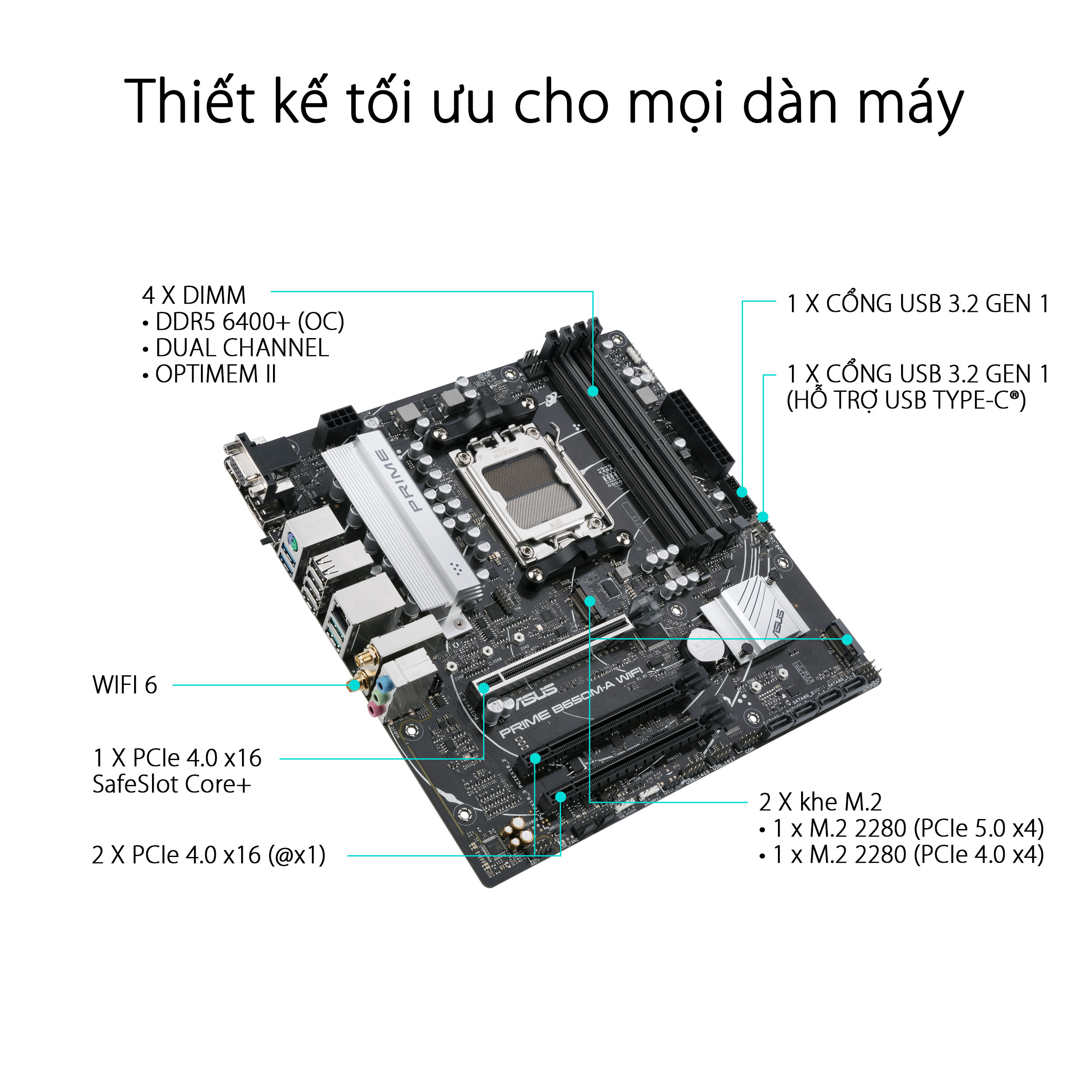 Mainboard Amd Asus Prime B650M K Ddr5 3