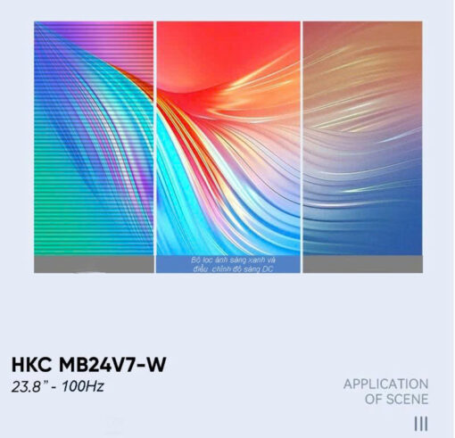Màn Hình Văn Phòng Hkc Mb24V7-W (24.8FhdIps100Hz Trắng) Bh 24T - Ảnh 14
