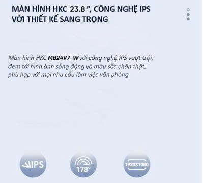 Màn Hình Văn Phòng HKC MB24V7