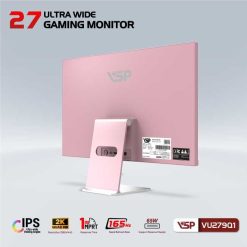 Màn hình VSP VU279Q1 Pink 27 inch 2K IPS 165Hz