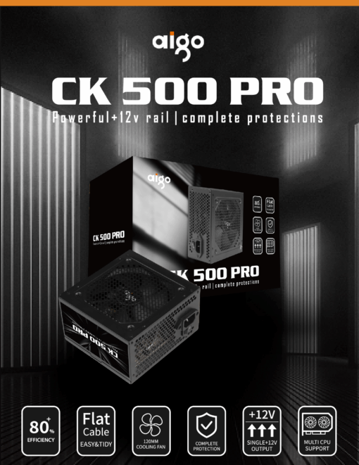 NGUỒN AIGO MODEL CK500PRO 500W sẵn tại Tấn Phát Ad hoteline: 0888195969-0949579078
