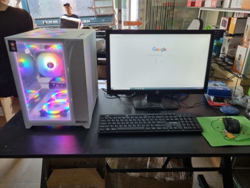 Máy bộ gaming ( B360 coloful+i3 9100F/(4g*2) 8g máy bộ/128g SP/1050 giga 2g d5/500w vsp/case bể cá trắng 982W tản tháp - Ảnh 3