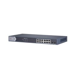 SWITCH 16 PORT POE GIGABIT HIKVISION DS-3E0518P-E/M/ 16 PORT 1000M/ 2 SFP/125W