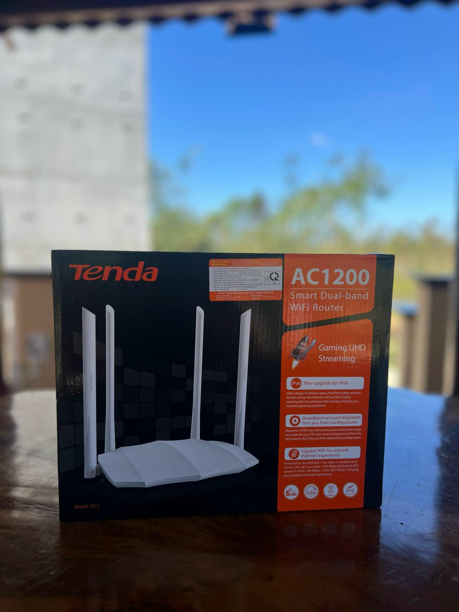 Router Wifi Chuẩn AC1200 Tenda AC5 V3