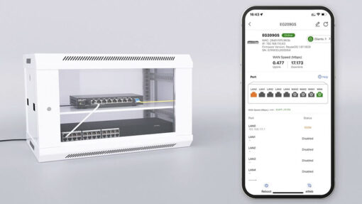 Router cân bằng tải Ruijie Reyee RG-EG209GS - Cân bằng tải 4 WAN - 1 SFP - Chịu tải 200 user - Ảnh 5