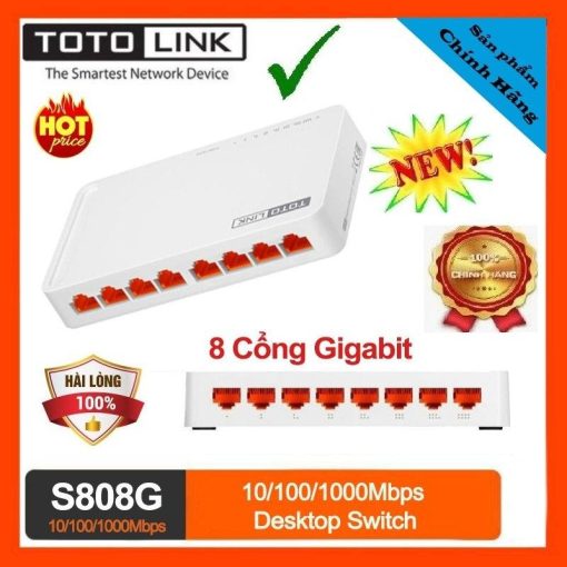 Switch 5 Cổng Gigabit TOTOLINK S505G – Thiết Kế Mini, Tốc Độ 1000Mbps, Cắm Là Chạy Giới thiệu sản phẩm - Ảnh 3