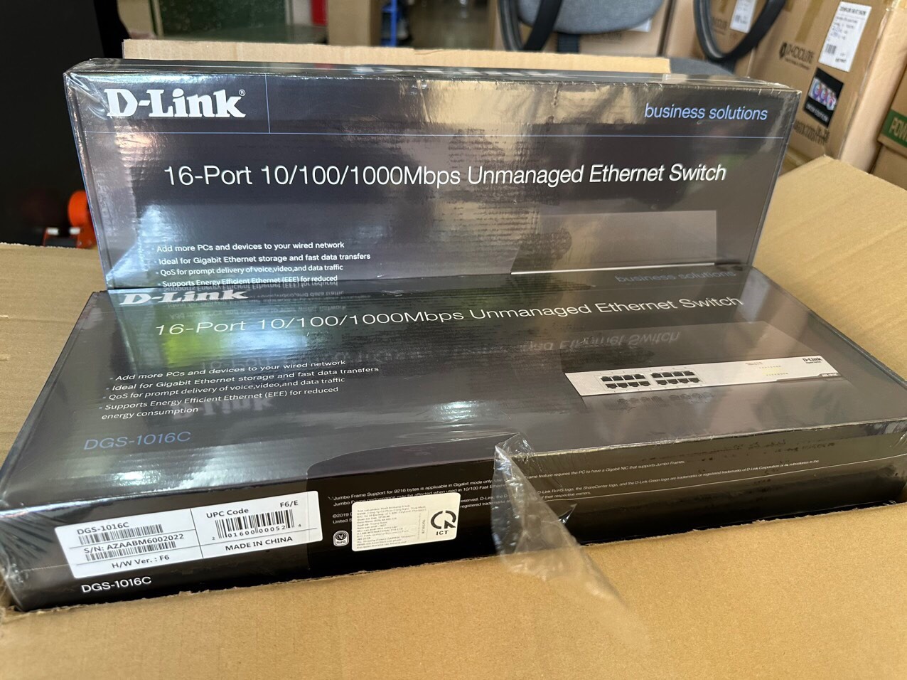 Switch Dlink DGS-1016C 16-Port Gigabit