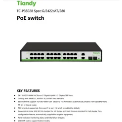 Switch POE 24 Cổng Tiandy TC-P3S028