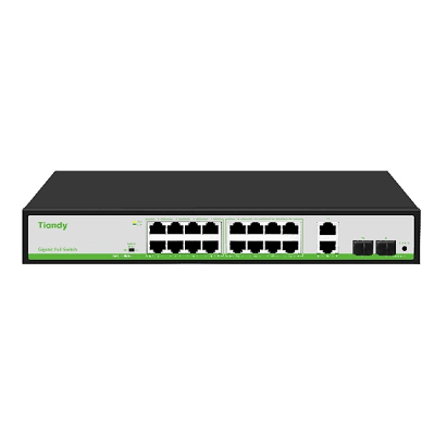 Switch POE Tiandy TC-P3S020 -16-Port Gigabit