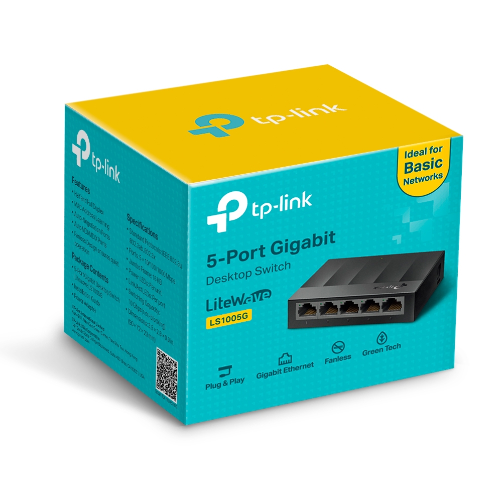 Switch TP Link TL LS1005G 5 Port-Gigabit