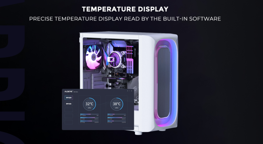 Tản nhiệt khí Alseye W90 ARGB Display