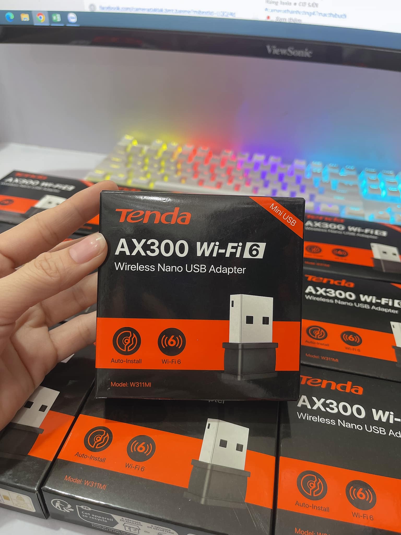 USB Tenda Wifi 6 AX300 W311MI