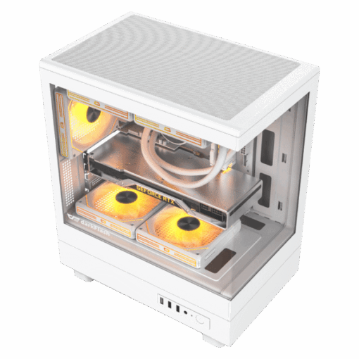 VỎ CASE MÁY TÍNH DARKFLASH DB330M Mặt kính WHITE - Ảnh 7