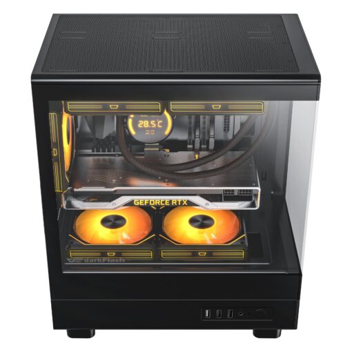 VỎ CASE MÁY TÍNH DARKFLASH DB330M Mặt kính màu Black - Ảnh 8