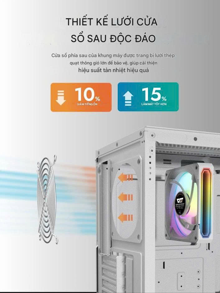 Vỏ Case Darkflash DS900G WHITE