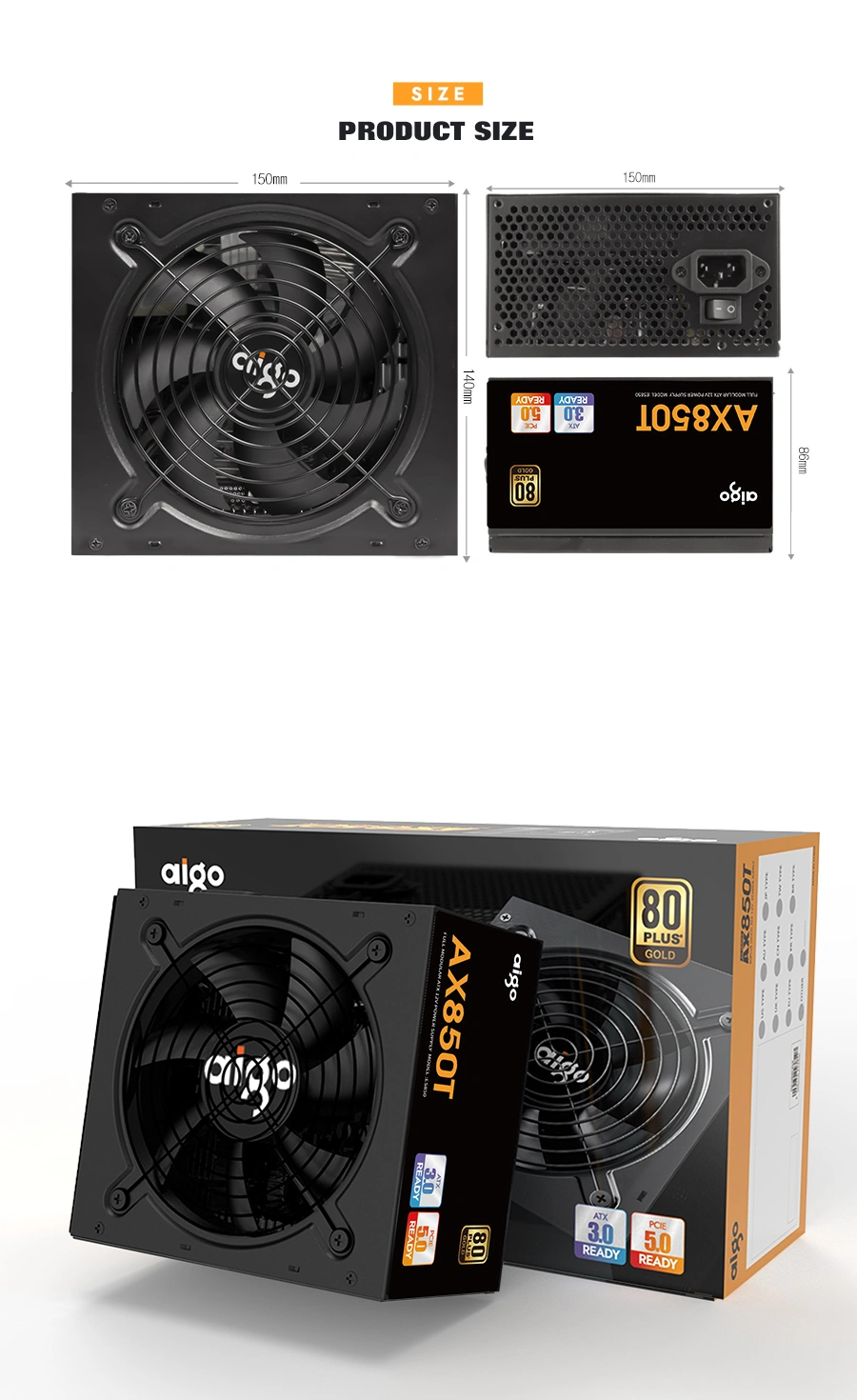 aigo AX850T 850W