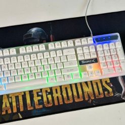 ban phim gia co Sorex KM2025 LED RGB trang
