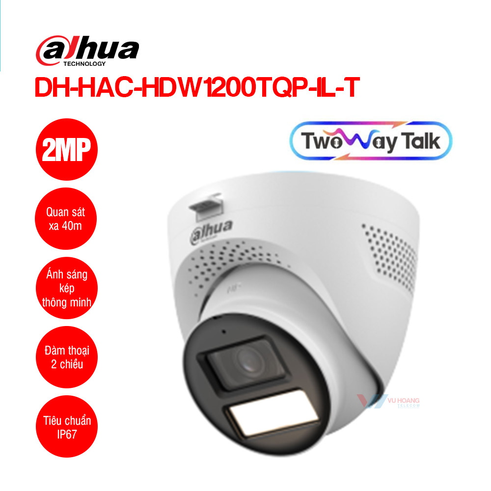 Camera Dahua DH-HAC-HDW1200TQP-IL-T 2MP