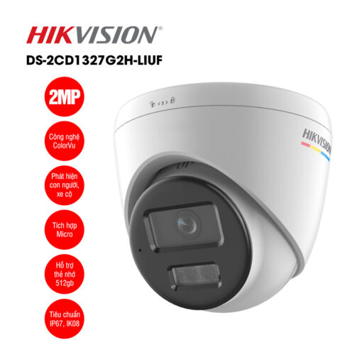 Camera IP HIKVISION DS-2CD1327G2H-LIUF, 2MP bán cầu - Ảnh 3
