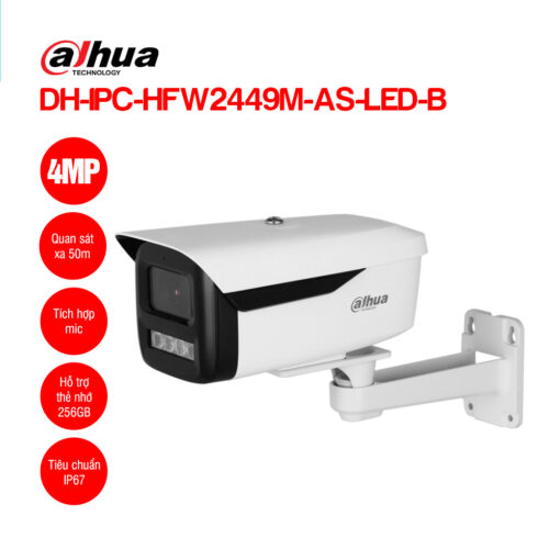 Camera IP DAHUA DH-IPC-HFW2449M-AS-LED-B