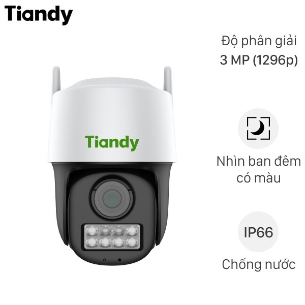 camera ip ngoai troi 360 do 3mp tiandy tc h333n