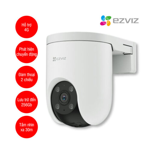 Camera WiFi EZVIZ H8C 2K 4G Quay Quét 360 độ -Giải pháp giám sát ngoài trời không cần Wi-Fi - Ảnh 3