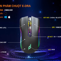 Chuột Gaming Không Dây E-DRA EM624W