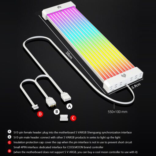 Dây Cable Nguồn COOLMOON AOSOR AL200 - Ảnh 3