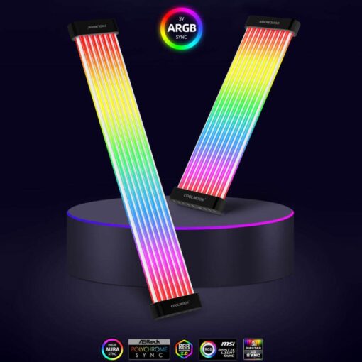 Dây Led C200EX + Dây nối dài EX24 24PIN Màu Đen