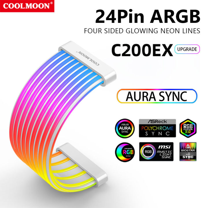 Dây Led C200EX + Dây nối dài EX24 24PIN Màu Đen