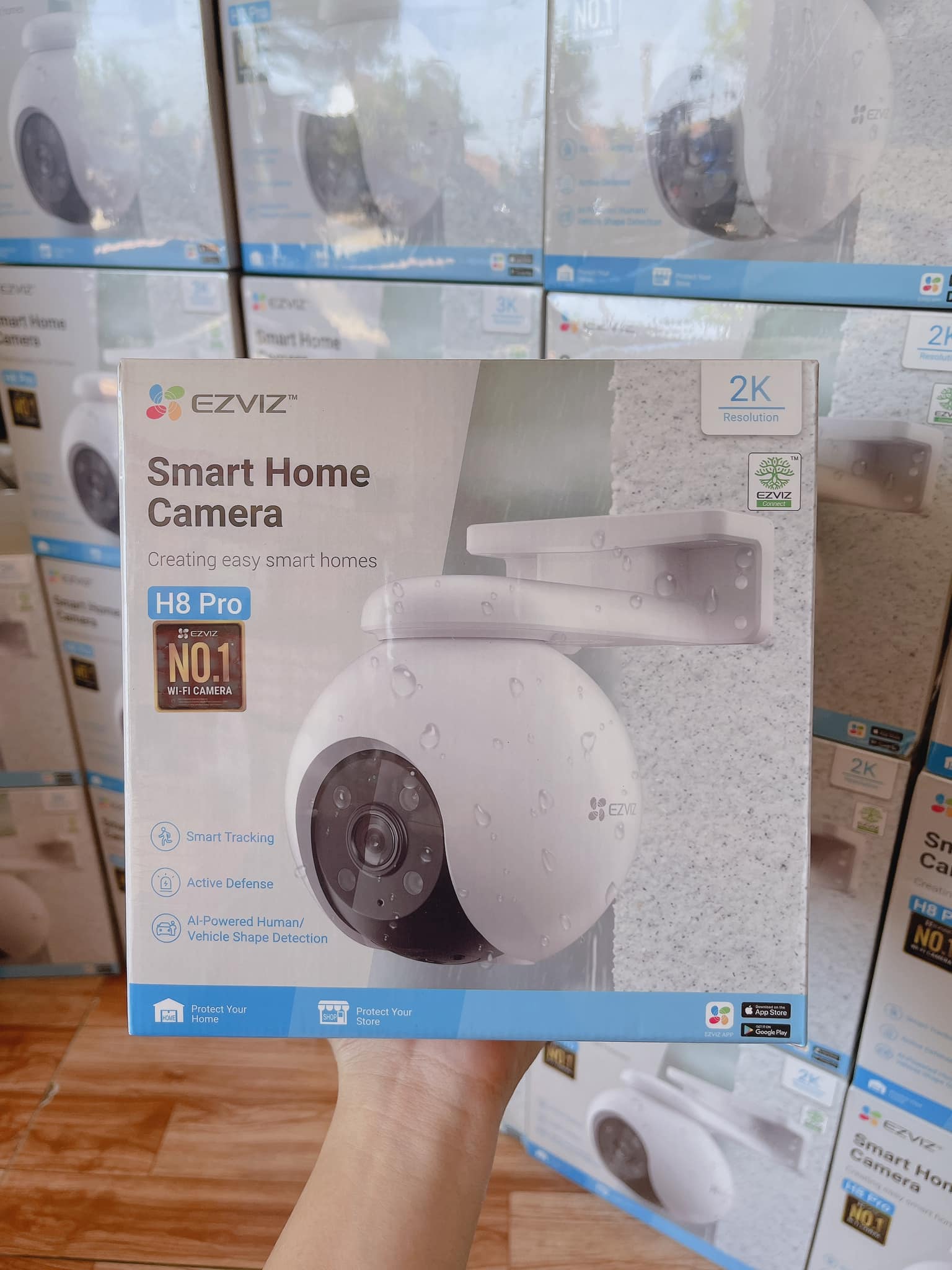 Camera WiFi quay quét ngoài trời EZVIZ H8 2K 3MP