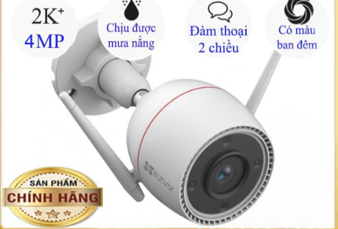 Camera H3c 2K+ EZVIZ WiFi Không Dây 4MP Thông Minh Ngoài Trời
