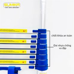 Thang nhôm rút đơn 4m4 sumika model SKB440 màu xanh