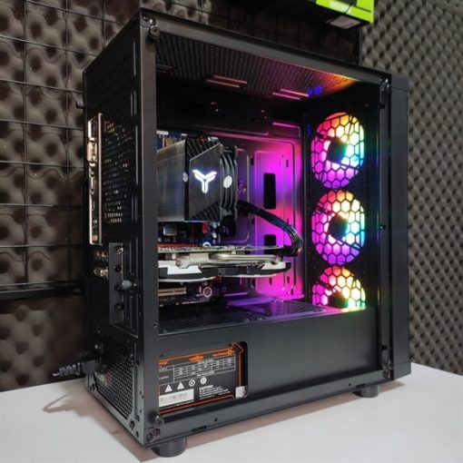 Case Gaming Magic White glass GM-01 (sẳn 4 fan led) - Ảnh 3