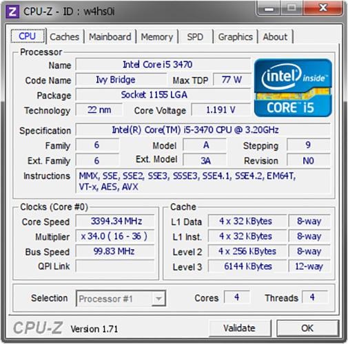 CPU I5-3470 (3.2GHz, 6M) SOCKET 1155 - Ảnh 2