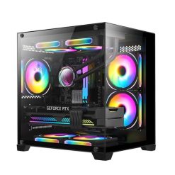 CASE MAGIC AQUA-M ULTRA BLACK (M-ATX IAGO 360MM TOP)