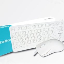 COMBO BÀN PHÍM + MOUSE BOSSTON D6800 WHITE