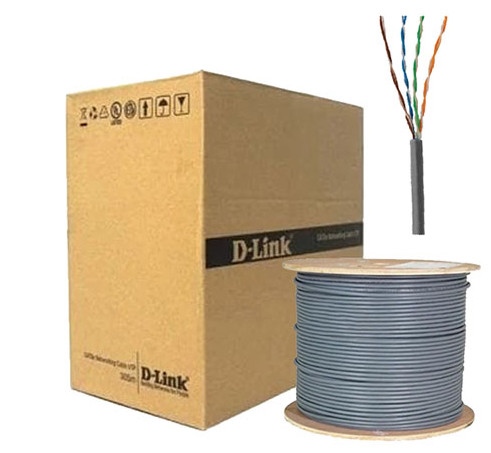 Dây cáp mạng D-link dài 305M cat5e UTP 24aWG Solid:305M, Gray - Ảnh 2