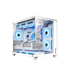 CASE MAGIC AQUA-M ULTRA tRẮNG (M-ATX IAGO 360MM TOP)