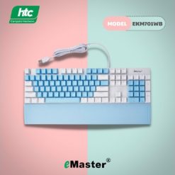 Phím cơ Emaster EKM701WB Trắng Xanh