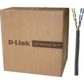 Dây cáp mạng D-link dài 305M cat5e UTP 24aWG Solid:305M, Gray