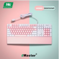 Phím cơ Emaster EKM700WP Trắng Hồng