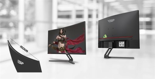 Màn Hình Cong VSP CM2705H 27"/ FHD/ 75Hz/ HDMI/ VGA Trắng - Ảnh 2